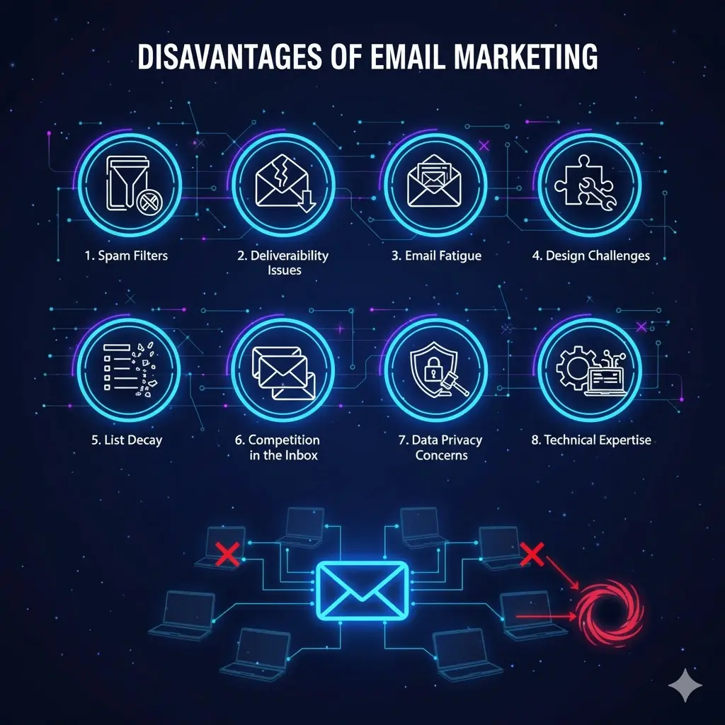 Email Marketing
Disadvantages Of Email Marketing